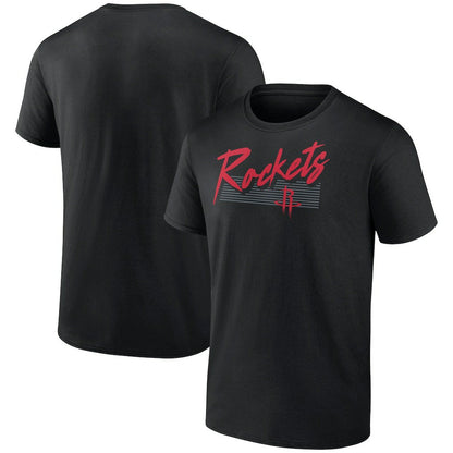 Houston Rockets Color Block Slant Quick Strike T-Shirt - Black sale