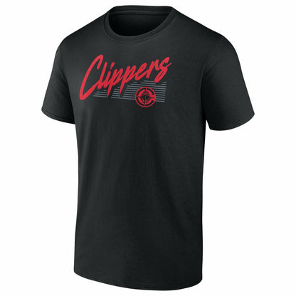 LA Clippers Color Block Slant Quick Strike T-Shirt - Black on sale