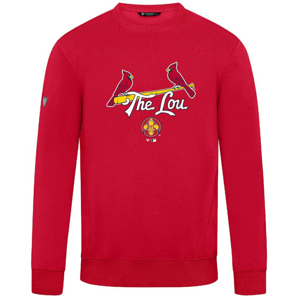 St. Louis Cardinals Levelwear City Connect Zane Back Splash Sweatshirt - Red