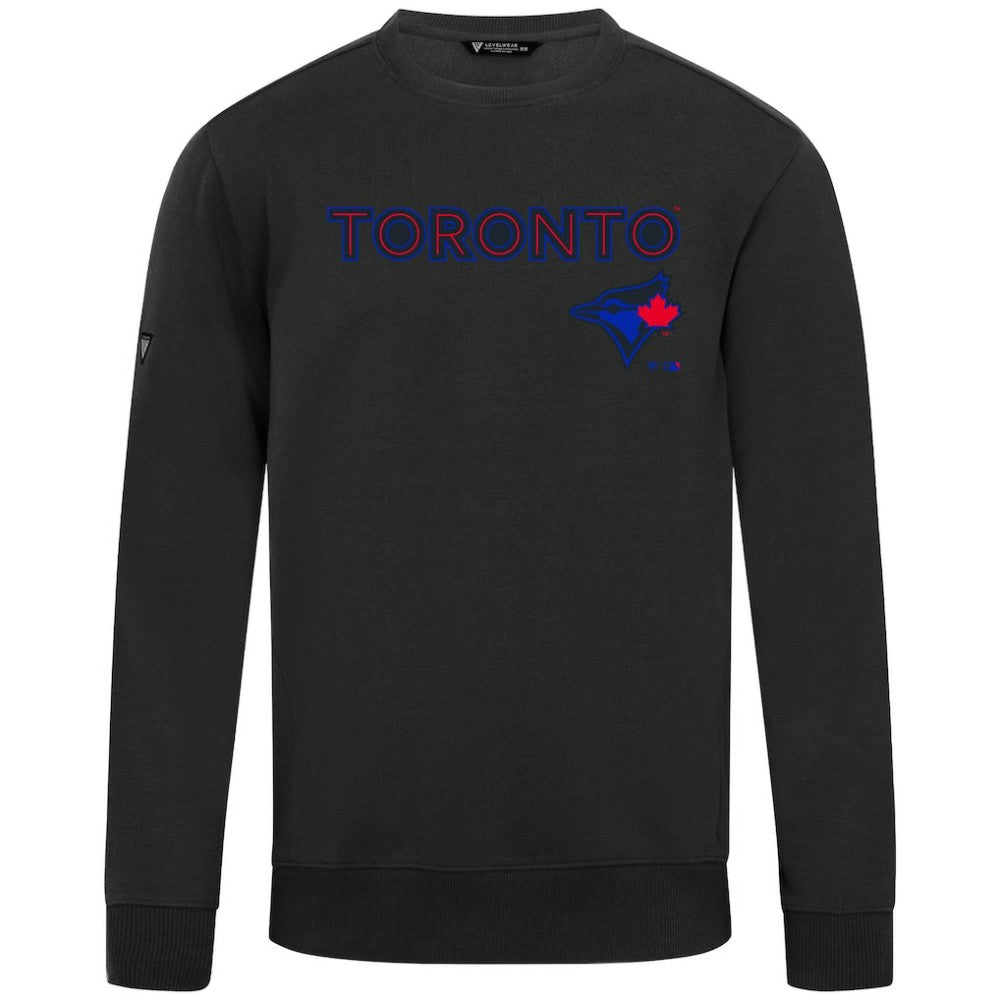 Toronto Blue Jays Levelwear City Connect Zane Back Splash Sweatshirt - Black