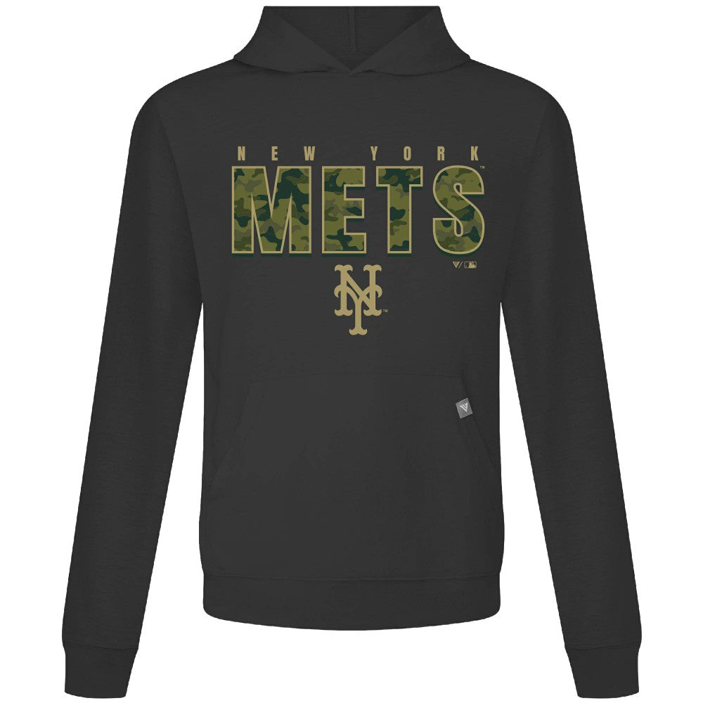 New York Mets Levelwear Relay Protect Pullover Hoodie - Black