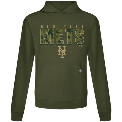 New York Mets Levelwear Relay Protect Pullover Hoodie - Green