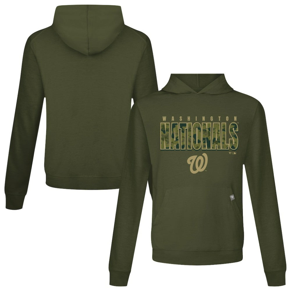 Washington Nationals Levelwear Relay Protect Pullover Hoodie - Green
