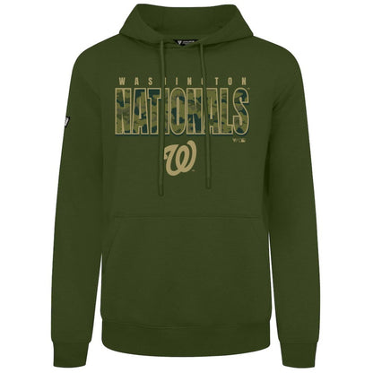 Washington Nationals Levelwear Podium Protect Pullover Hoodie - Green