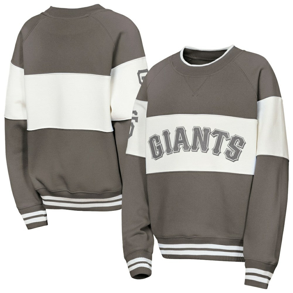 San Francisco Giants Outerstuff Youth Ultimate Pastels On Base Sweatshirt - Gray