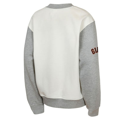 San Francisco Giants Outerstuff Youth Big League Power Hit Fleece Sweatshirt - Cream/Gray
