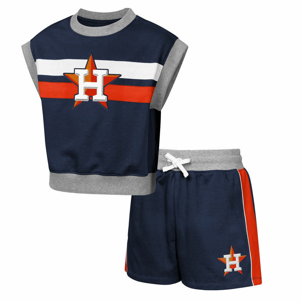 Houston Astros Outerstuff Youth Big League Short Stop T-Shirt & Shorts Set - Navy