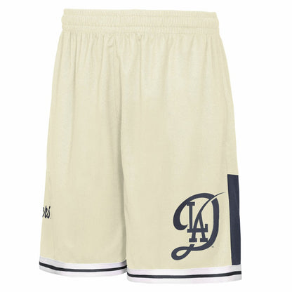 Los Angeles Dodgers Outerstuff Youth City Crew Fashion Shorts - Cream