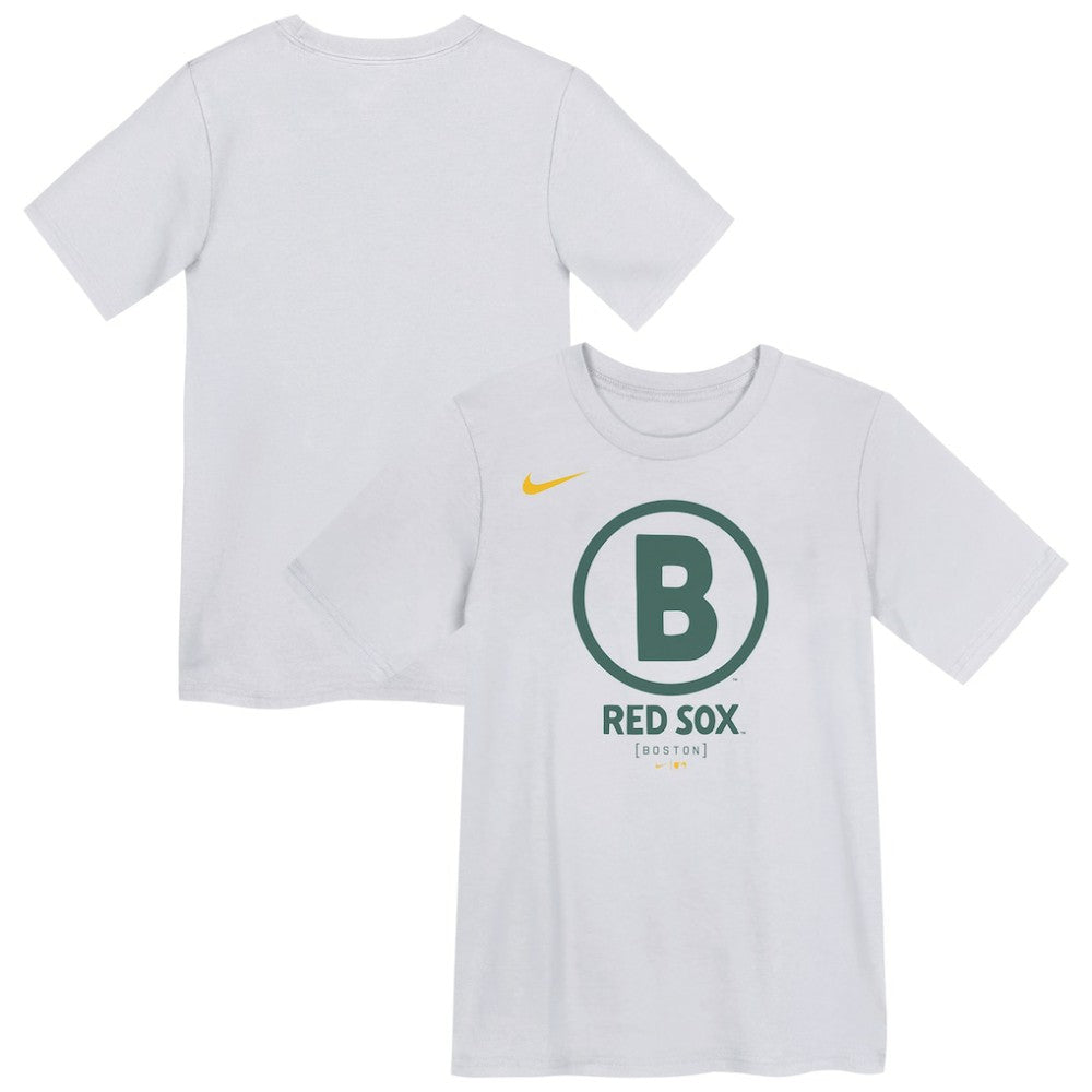 Boston Red Sox Preschool City Connect Logo T-Shirt - White | Nike