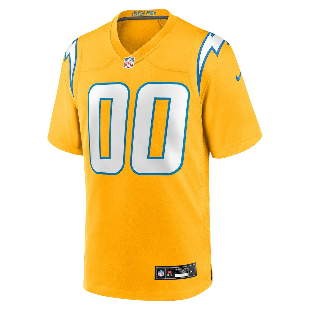 Los Angeles Chargers Alternate Charger Power Game Custom Jersey - Gold | Nike discount