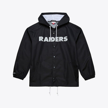 Las Vegas Raiders Coaches Full-Snap Hooded Windbreaker Jacket - Black for sale