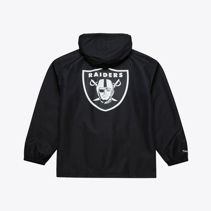 Las Vegas Raiders Coaches Full-Snap Hooded Windbreaker Jacket - Black for sale
