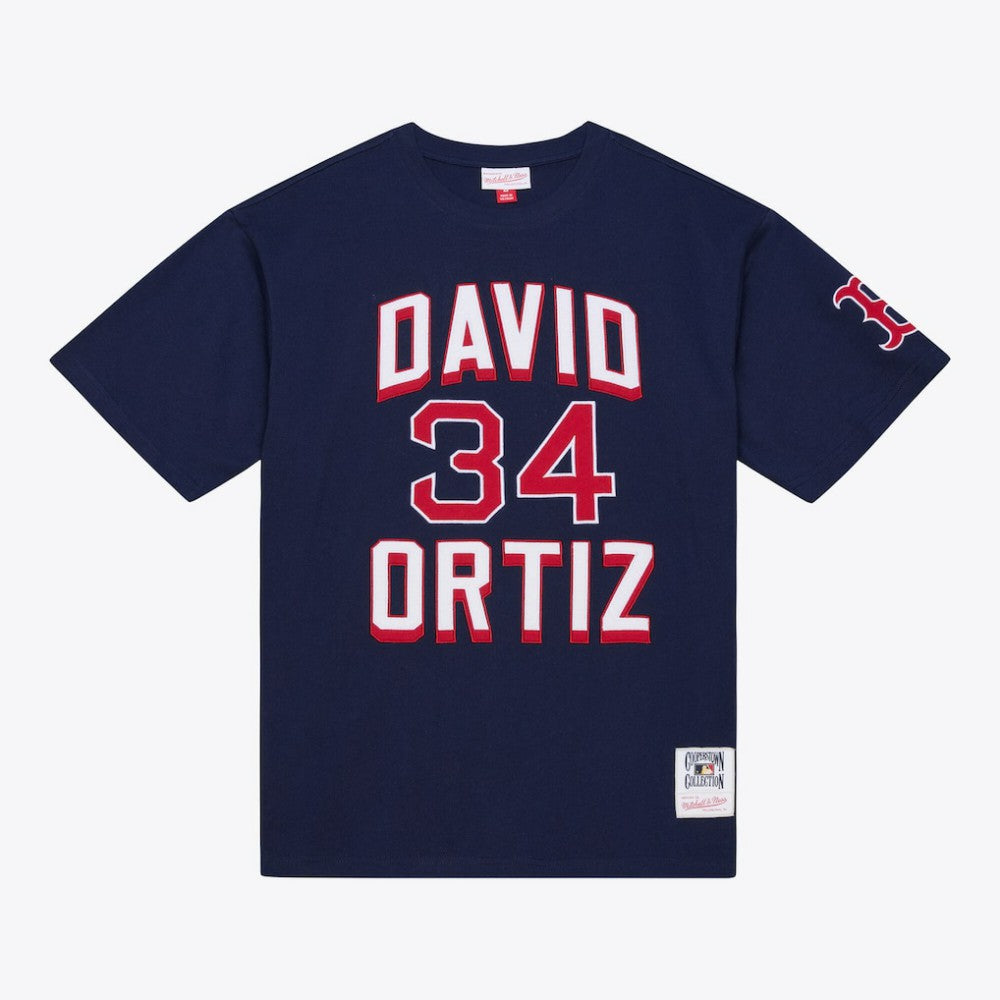 David Ortiz Boston Red Sox Player Collection Premium T-Shirt - Navy | Mitchell & Ness