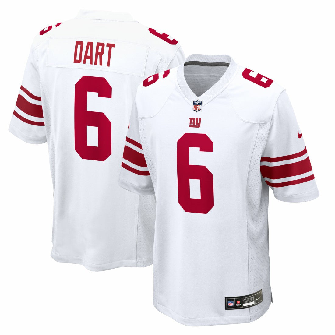 Jaxson Dart New York Giants Game Jersey - White | Nike on sale