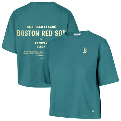 Boston Red Sox Women's Contemporary Basics Leon City T-Shirt - Teal | 47 brand