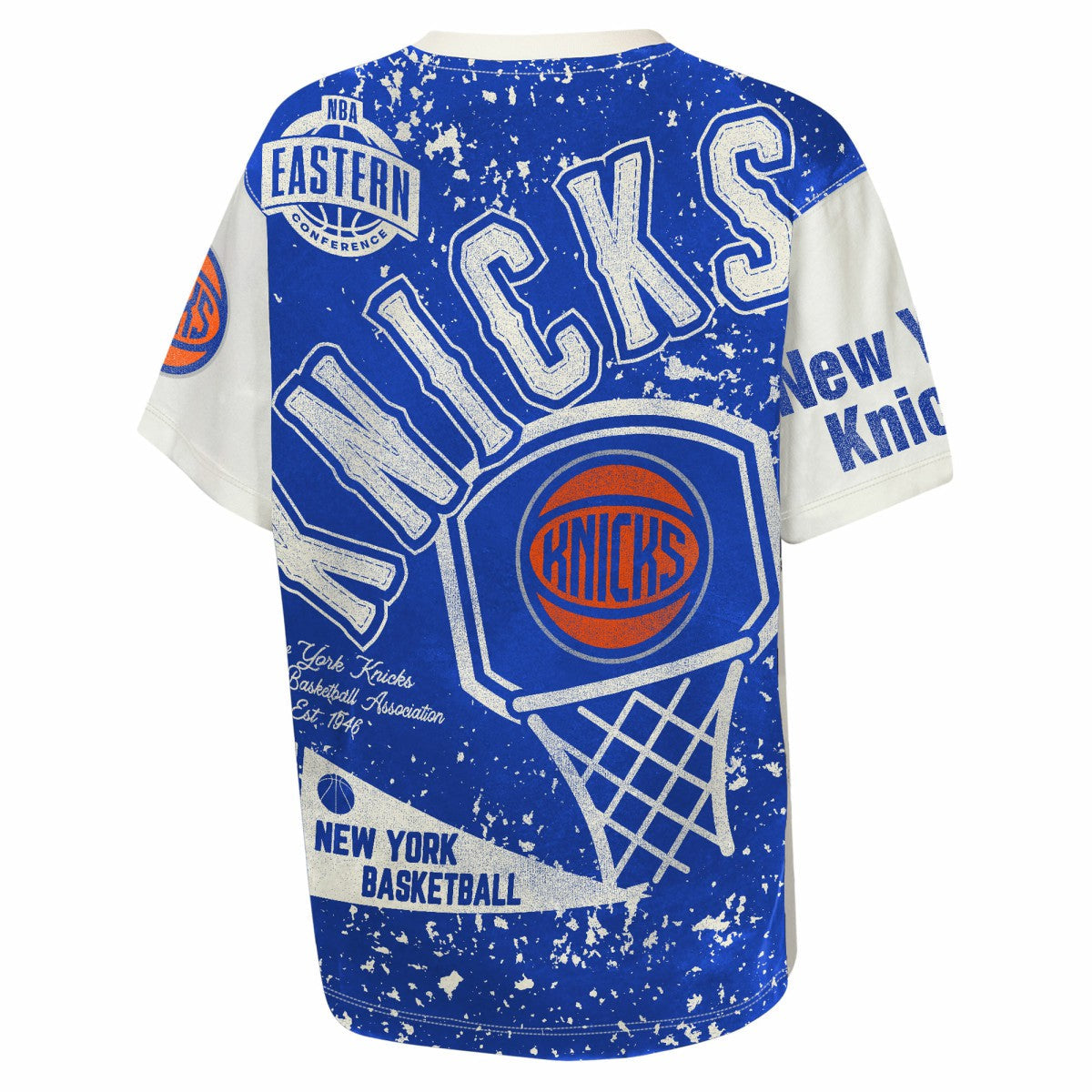 New York Knicks Outerstuff Youth Top Player All-Over-Print T-Shirt - Cream shop