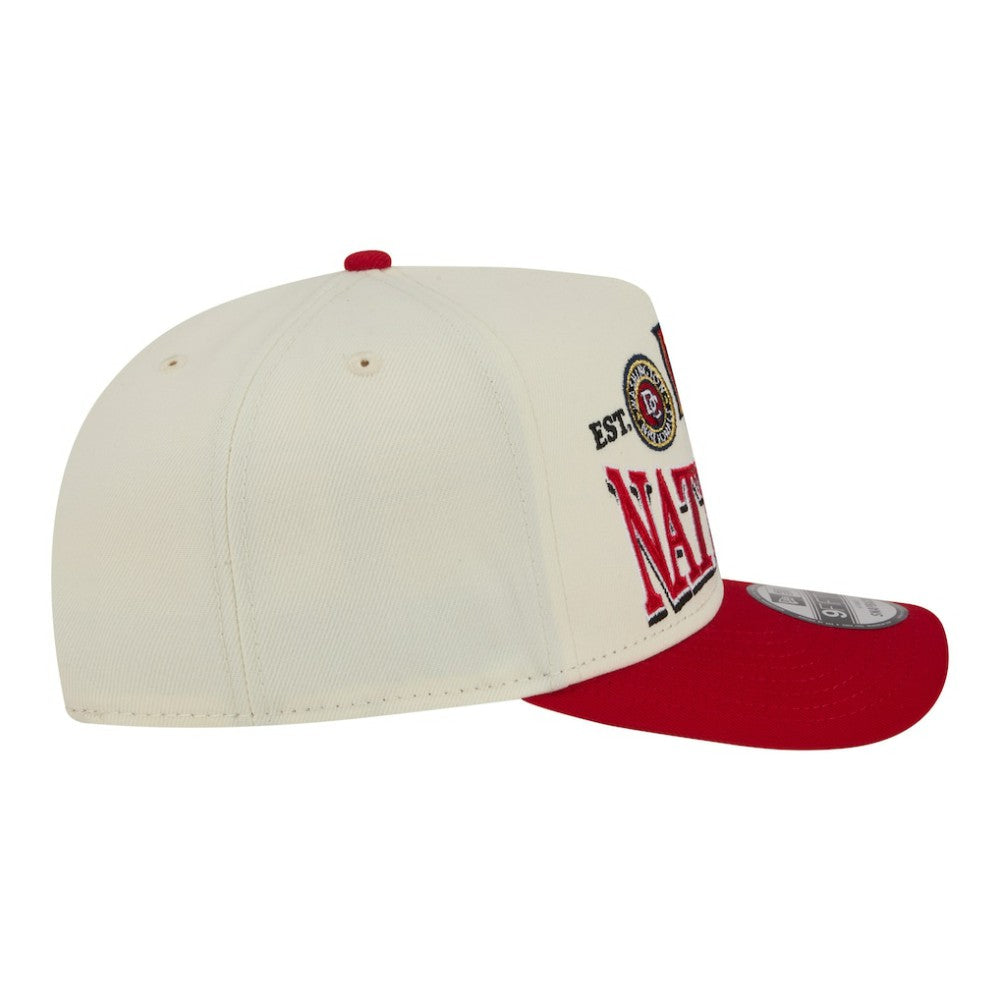 Washington Nationals Throwback Tri-Hit A-Frame 9FIFTY Adjustable Hat - Cream | New Era