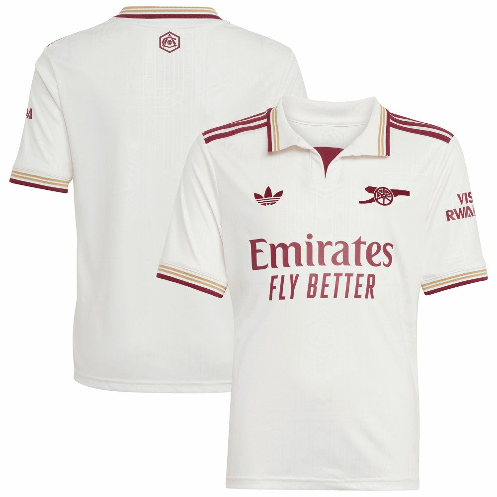 Arsenal Youth 2025/26 Third Replica Jersey - White | Adidas on sale