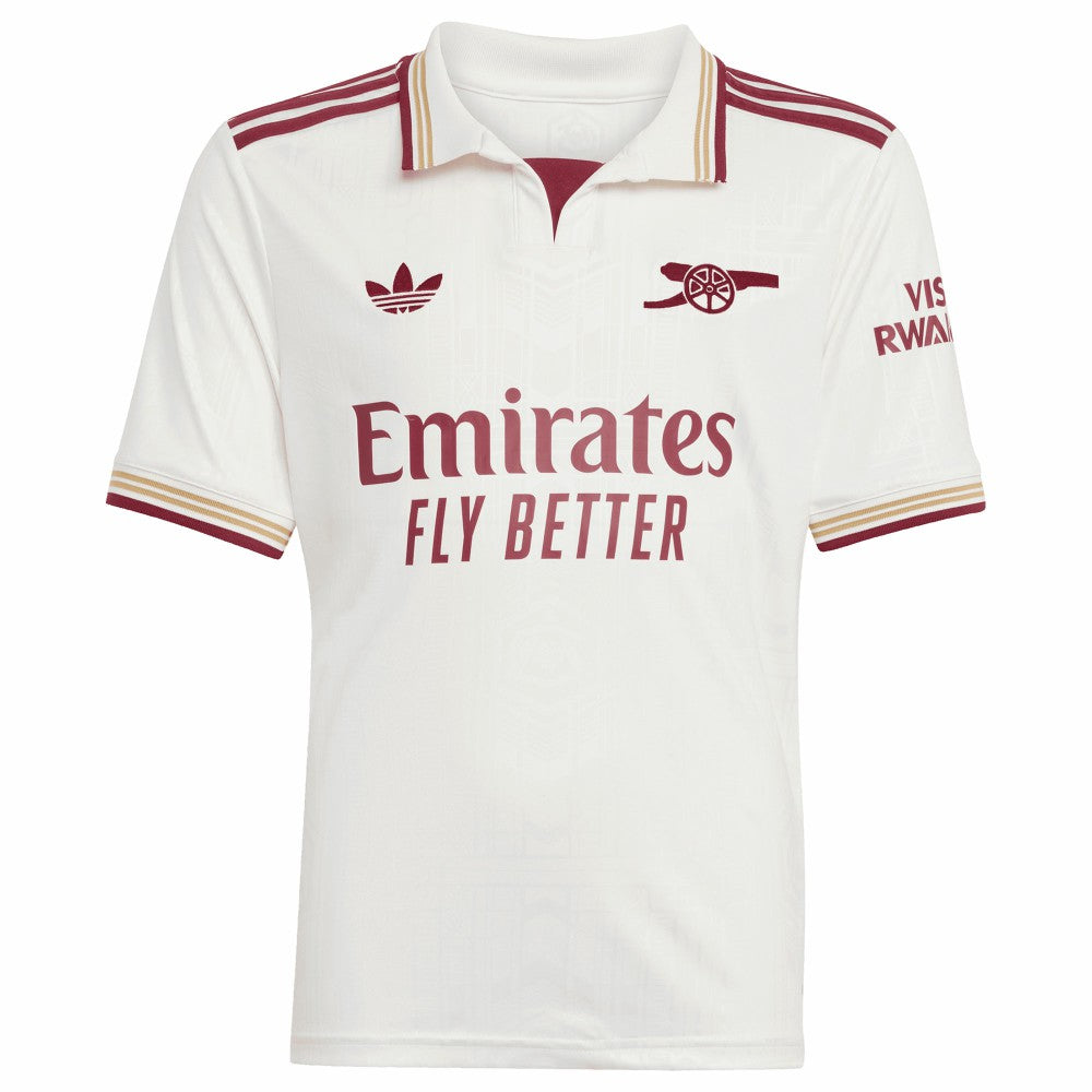 Arsenal Youth 2025/26 Third Replica Jersey - White | Adidas on sale