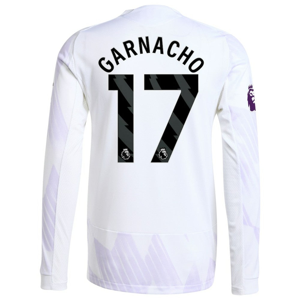 Alejandro Garnacho Manchester United 2025/26 Away Long Sleeve Player Jersey - White | Adidas online