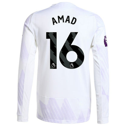 Amad Diallo Manchester United 2025/26 Away Long Sleeve Player Jersey - White | Adidas shop