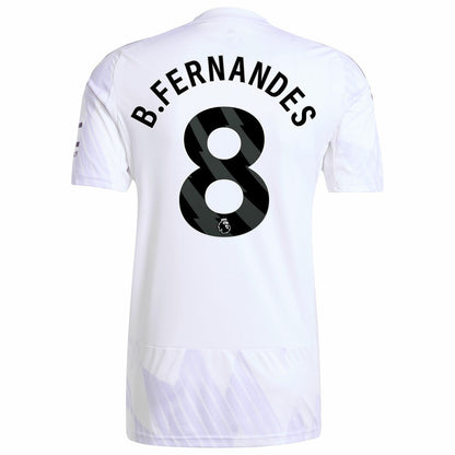 Bruno Fernandes Manchester United 2025/26 Away Replica Player Jersey - White | Adidas on sale