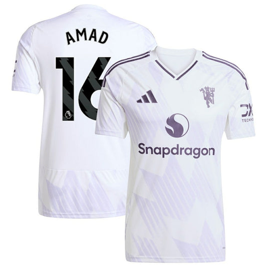 Amad Diallo Manchester United 2025/26 Away Replica Player Jersey - White | Adidas sale