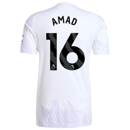 Amad Diallo Manchester United 2025/26 Away Replica Player Jersey - White | Adidas sale