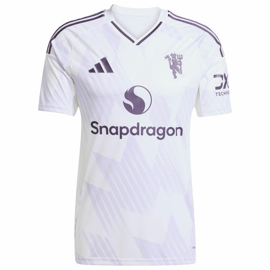Kobbie Mainoo Manchester United 2025/26 Away Replica Player Jersey - White | Adidas for sale