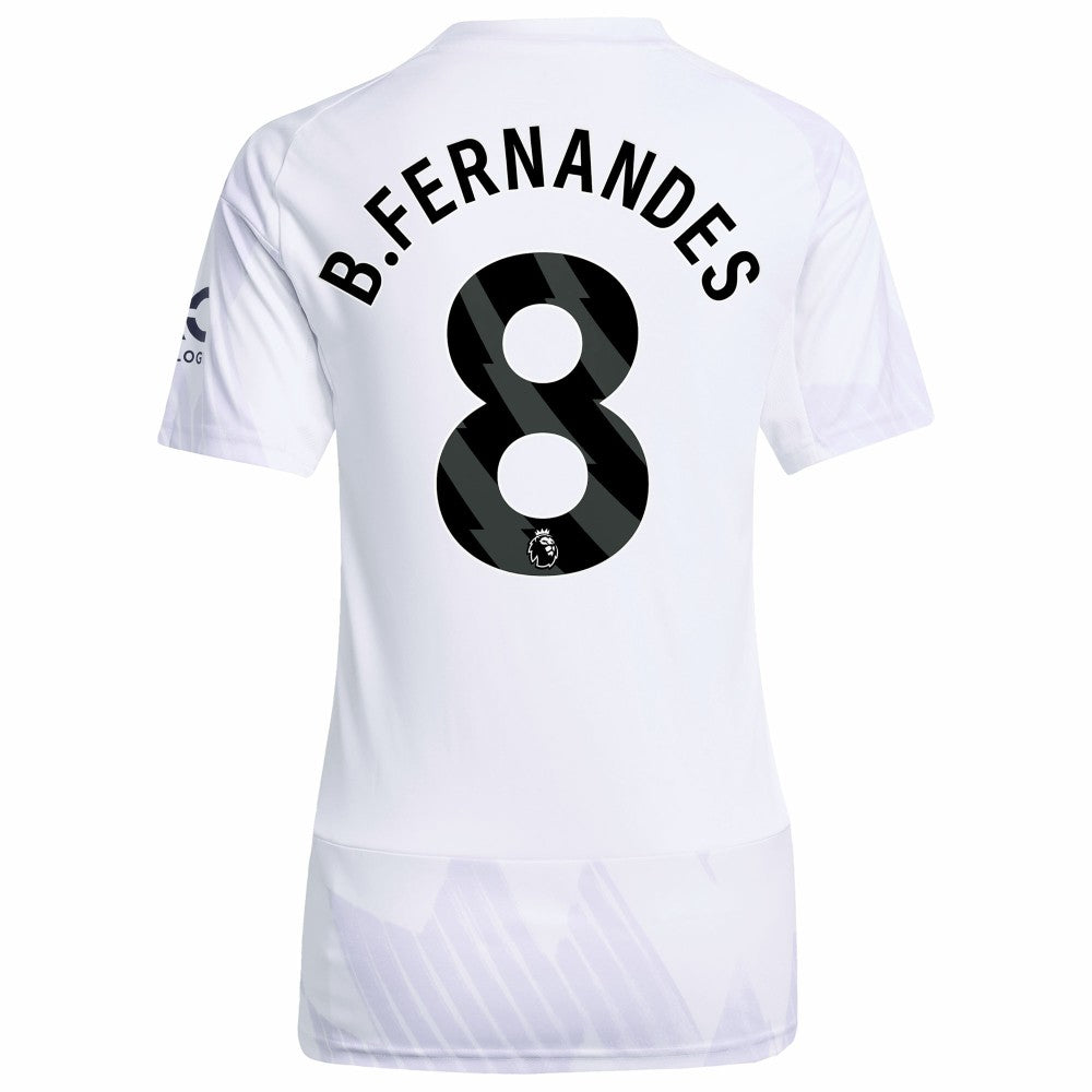 Bruno Fernandes Manchester United Women's 2025/26 Away Replica Player Jersey - White | Adidas outlet