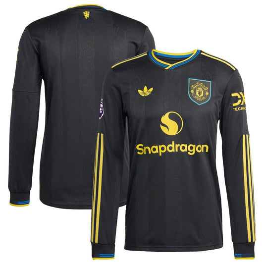 Manchester United 2025/26 Third Long Sleeve Jersey - Black | Adidas discount