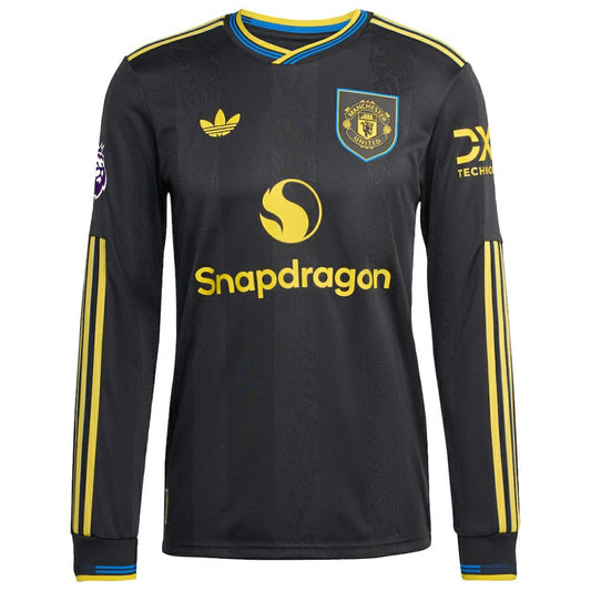 Manchester United 2025/26 Third Long Sleeve Jersey - Black | Adidas discount