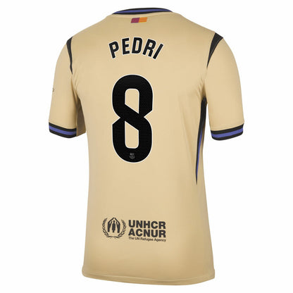 Pedri Barcelona 2025/26 Away Stadium Replica Jersey - Gold | Nike on sale