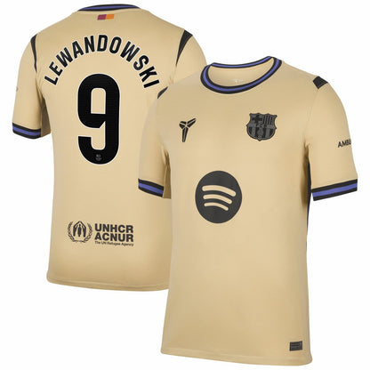 Robert Lewandowski Barcelona 2025/26 Away Stadium Replica Jersey - Gold | Nike cheap