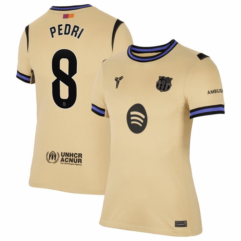 Pedri Barcelona Women's 2025/26 Away Stadium Replica Jersey - Gold | Nike discount