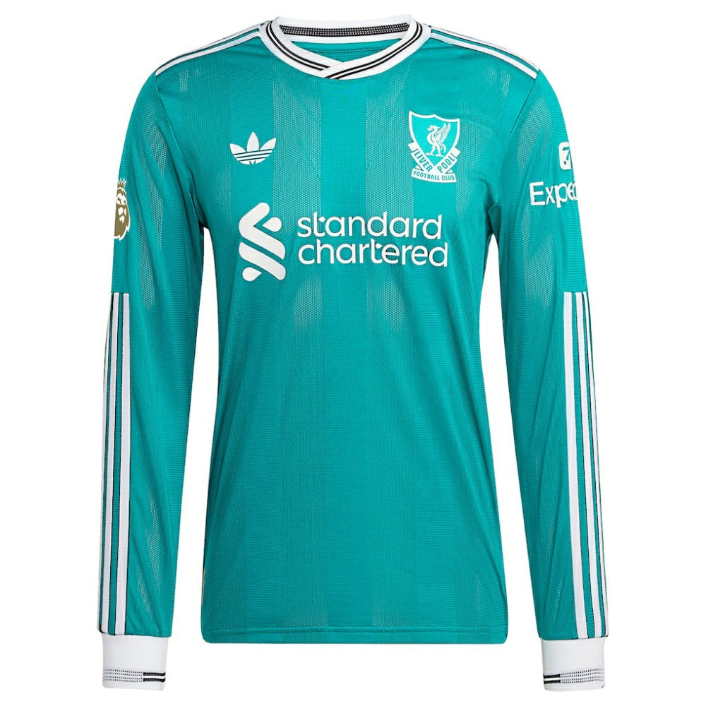 Liverpool 2025/26 Third Long Sleeve Custom Jersey - Green | Adidas shop