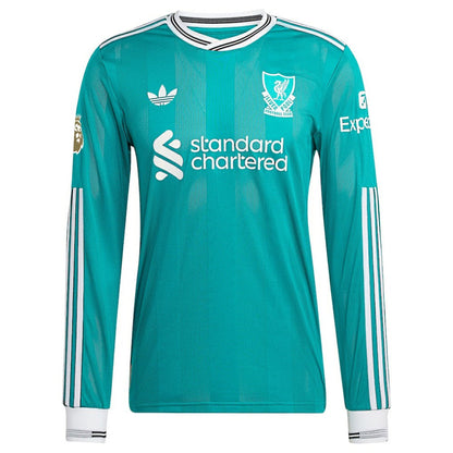 Liverpool 2025/26 Third Long Sleeve Custom Jersey - Green | Adidas shop