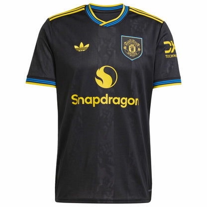 Manchester United 2025/26 Third Replica Custom Jersey - Black | Adidas cheap