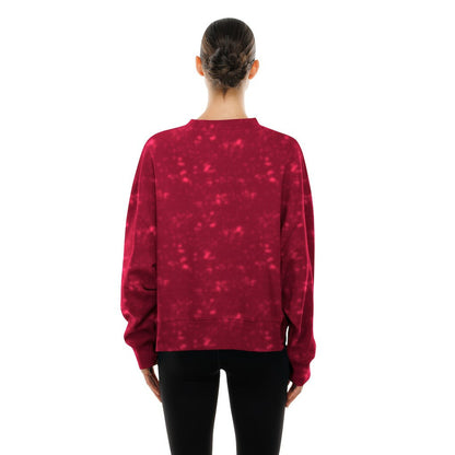 Cleveland Cavaliers Women's Throwback Collection Mineral Wash Crewneck Sweatshirt sale - Wine | New Era cheap