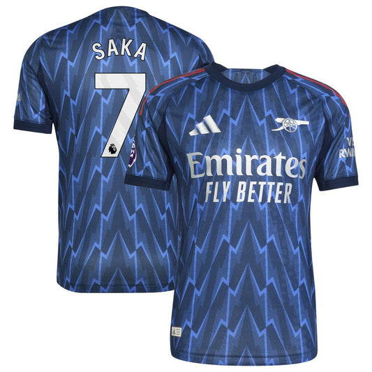 Bukayo Saka Arsenal 2025/26 Away Player Jersey - Blue | Adidas online