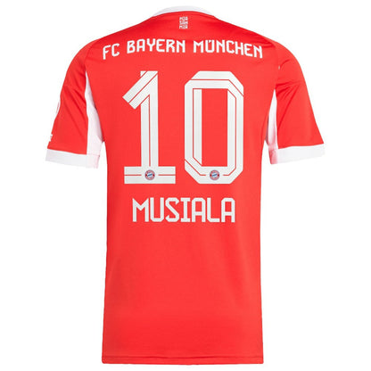 Jamal Musiala Bayern Munich Home 2025/26 Replica Player Jersey - Red | Adidas for sale