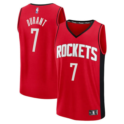 Kevin Durant Houston Rockets Fast Break Replica Player Jersey - Icon Edition - Red | Fanatics for sale