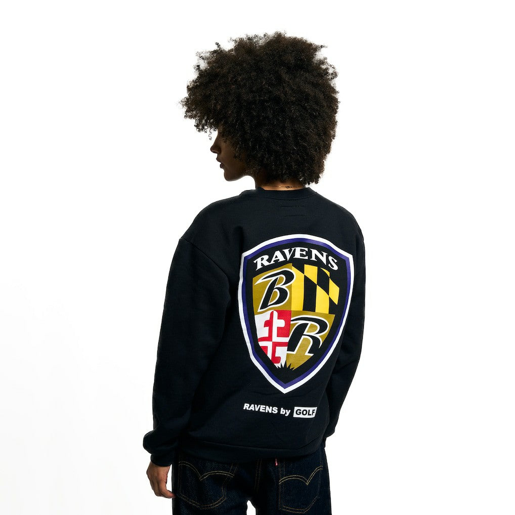 Baltimore Ravens Golf Wang Unisex Sweatshirt - Black sale
