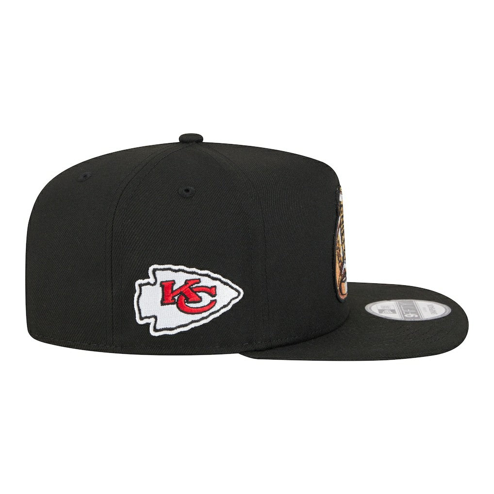 Kansas City Chiefs New Era Super Bowl Ring 9FIFTY A-Frame Adjustable Hat - Black sale