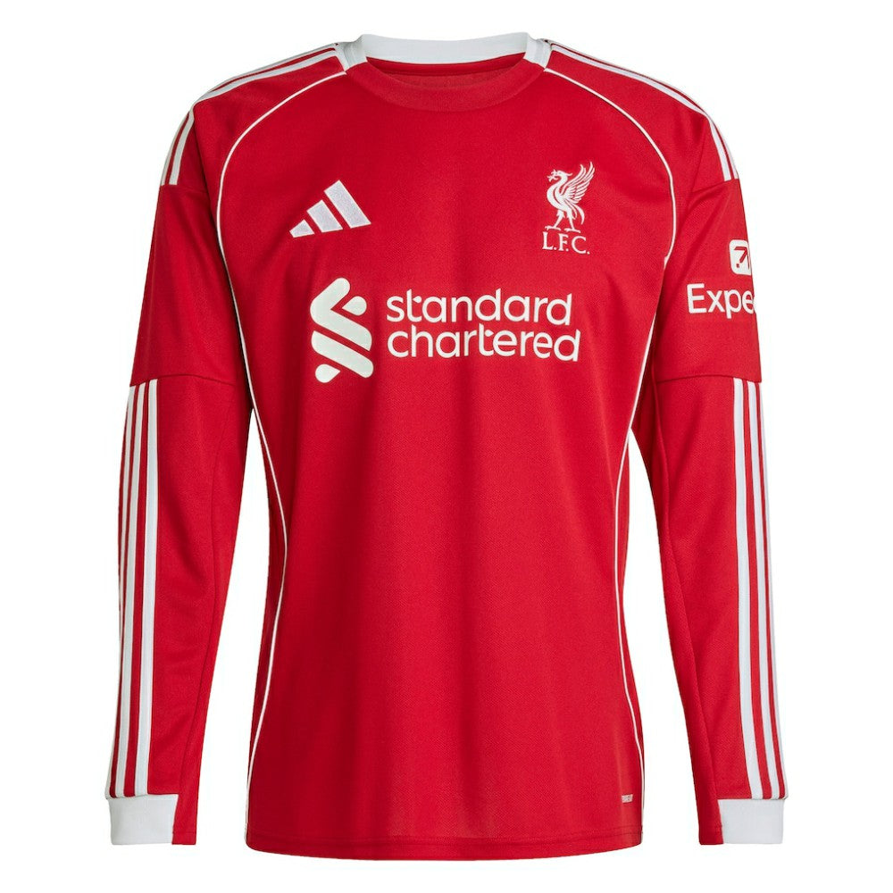 Virgil van Dijk Liverpool 2025/26 Home Replica Long Sleeve Jersey - Red | Adidas shop