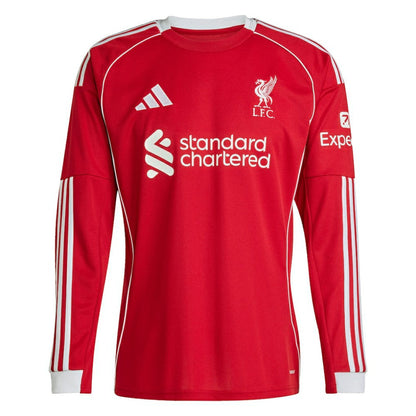 Virgil van Dijk Liverpool 2025/26 Home Replica Long Sleeve Jersey - Red | Adidas shop