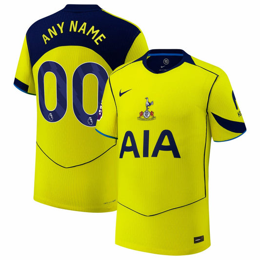 Tottenham Hotspur 2025/26 Third Custom Jersey - Yellow | Nike outlet