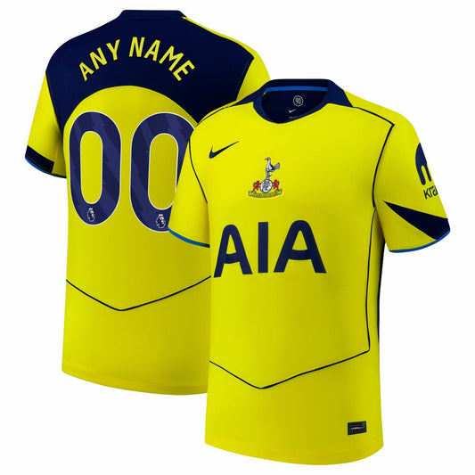 Tottenham Hotspur 2025/26 Third Replica Custom Jersey - Yellow | Nike sale