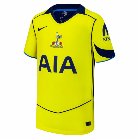 Tottenham Hotspur Youth 2025/26 Third Replica Custom Jersey - Yellow | Nike on sale