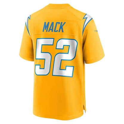 Khalil Mack Los Angeles Chargers Alternate Charger Power Game Player Jersey - Gold | Nike cheap